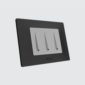 Slim switch with quartz grey plate